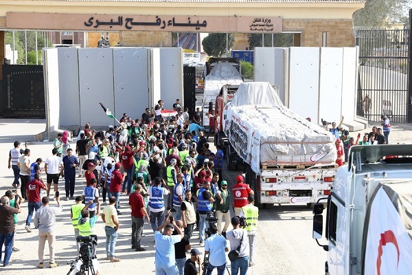 humanitarian aid into Gaza