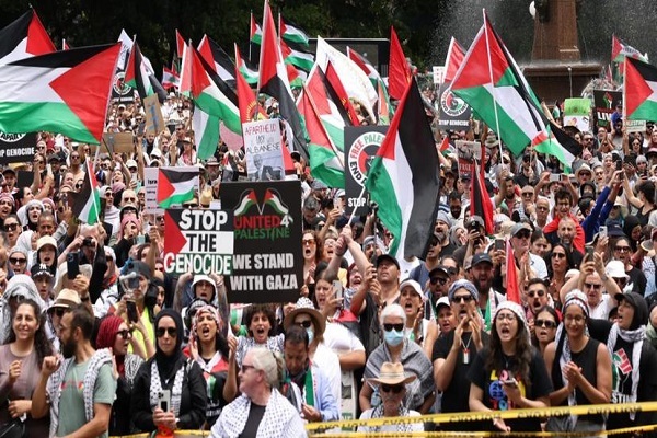 Pro-Palestine rally in Sydney, Australia