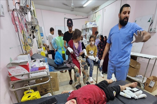 A hospital in the Gaza Strip