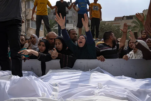 Bodies Piling Up at Gaza Main Hospital Amid Israeli Siege, Fire