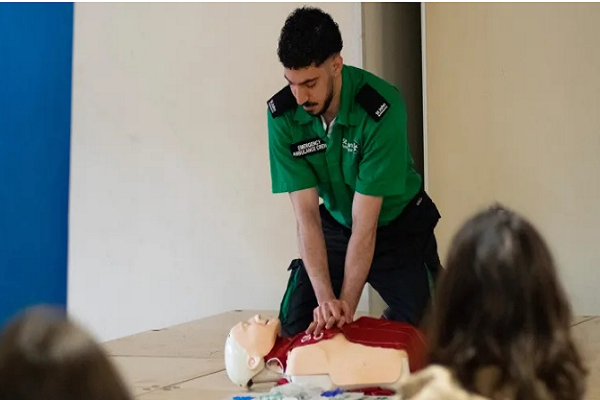 Lifesaving training at London mosque