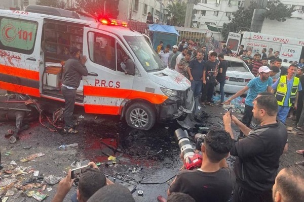 Gaza Strip: Israeli Regime Targets Ambulance Convoy in Latest Crime