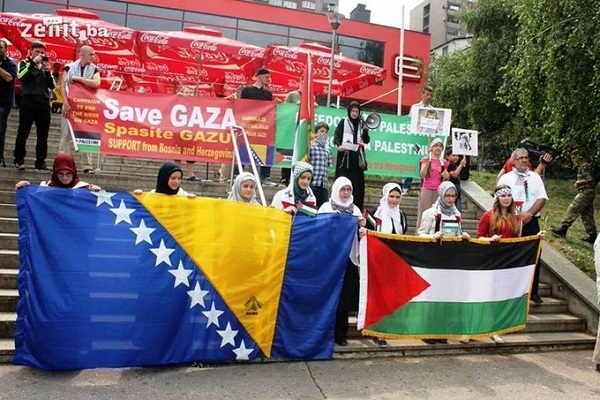 Bosnians voice solidarity with Palestine