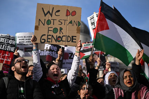 Rallies in support of Palestinians