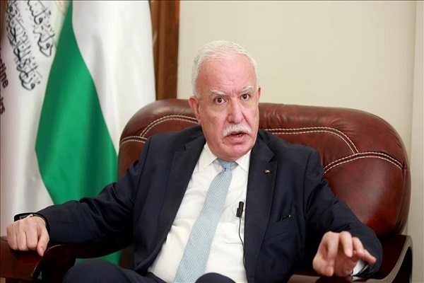 Palestinian Authority Foreign Minister Riyad al-Maliki