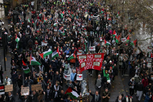 ‘End Genocide”: 100,000 Londoners Demand Gaza Ceasefire  