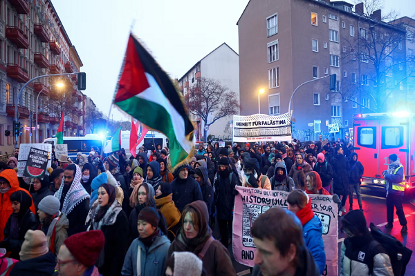 Demonstrators in Germany call for ceasefire in Gaza