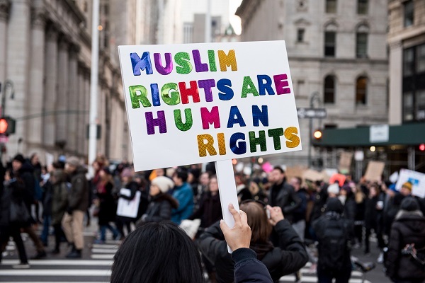 Rally against Islamophobia in US