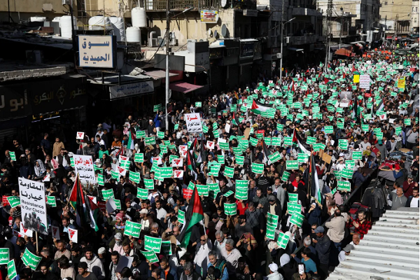 Pro-Palestine rally in Jordan