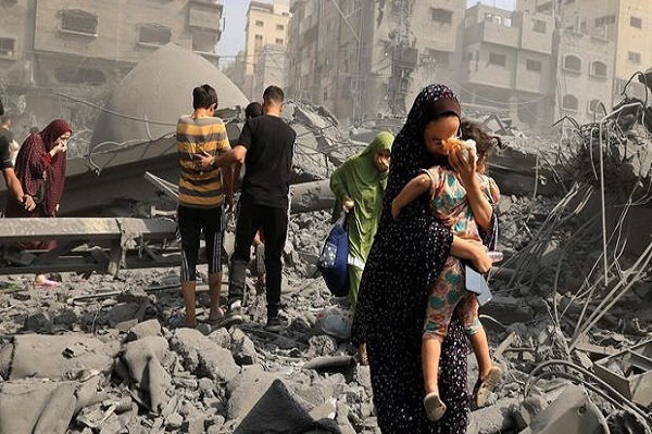 Destruction resulting from Israeli attacks on Gaza