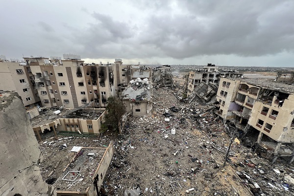 Destruction resulting from Israeli attacks on Gaza