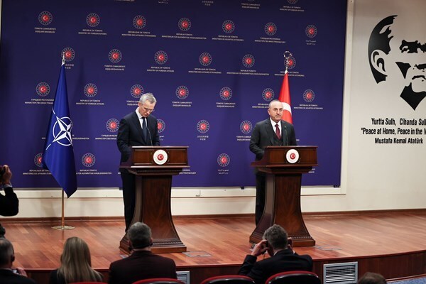 NATO Secretary-General Jens Stoltenberg at a press conference in Ankara