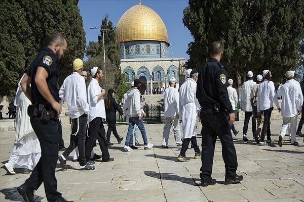 Israeli Settlers Storm Al-Asqa Mosque in Al-Quds  