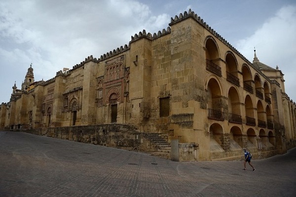 The Great Mosque in Cordoba was constructed on the site of a Visigothic church in 756 by the Umayyads