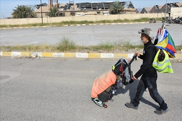 Muslim Man Walking from Europe to Mecca for Hajj