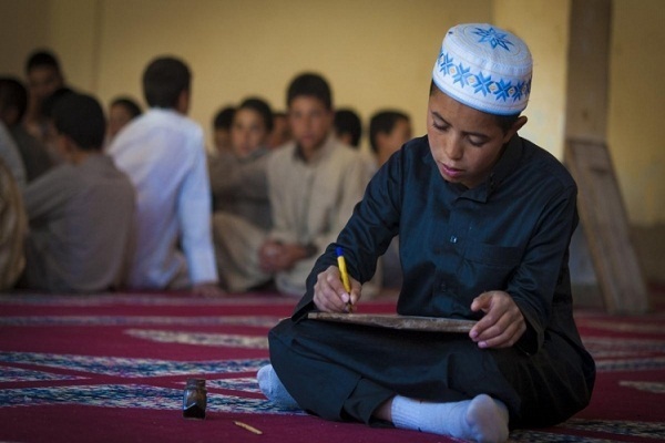 Children learning the Quran