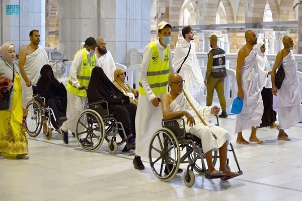 Wheelchairs Provided at Mecca Grand Mosque during Hajj Season