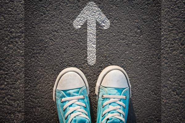 Moving in a straight path