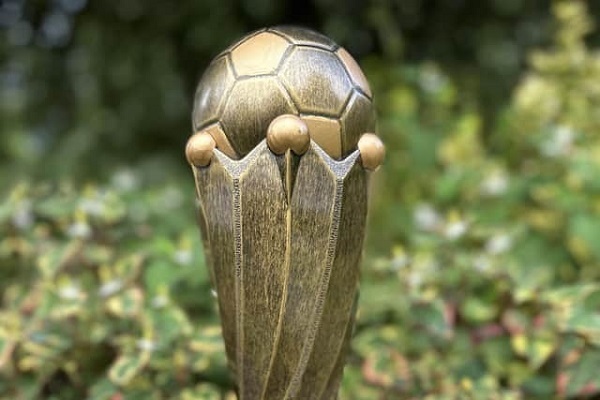 The trophy for the winning team at next month's torunament