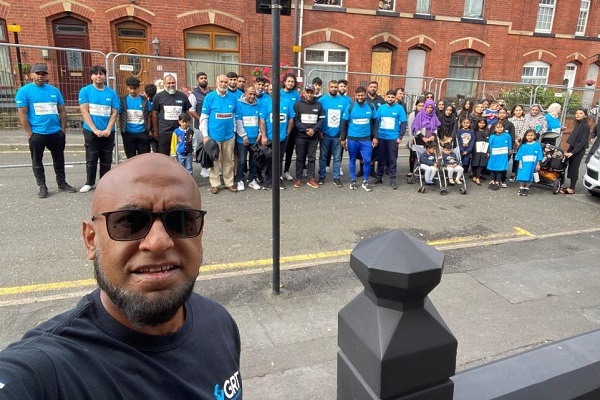 Raising £20,000 for a family affected by a house fire in Oldham