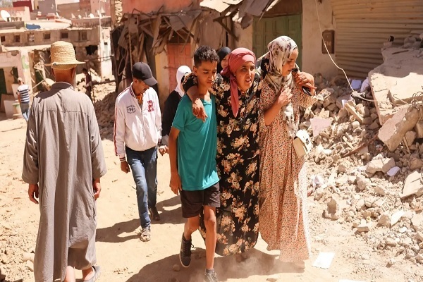 Children affected by earthquake in Morocco