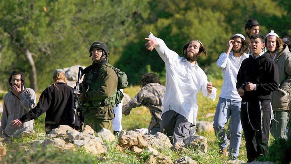Israeli Settlers, Protected by Troops, Attack Palestinian Homes in West Bank