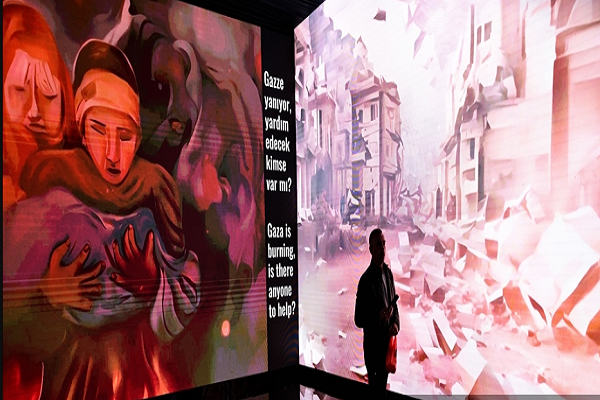Exhibition in Istanbul aims to draw attention to the humanitarian crisis in Gaza from the perspective of children