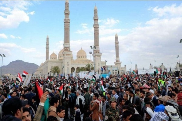 Yemeni people voice solidarity with Palestine
