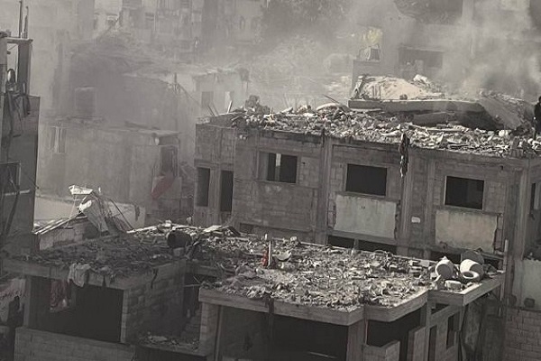 Destruction in Gaza as a result of Israeli airstrikes