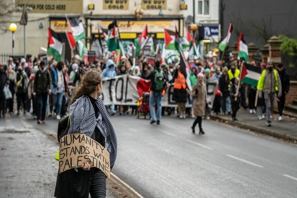 Po-Palestine rally in Bristol