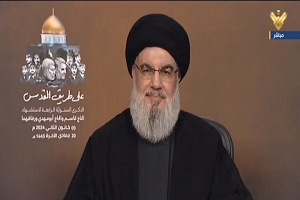 secretary general of Lebanon’s Hezbollah resistance movement Sayyed Hassan Nasrallah