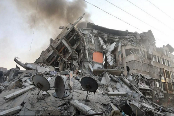 Destruction in Gaza as a result of Israeli airstrikes
