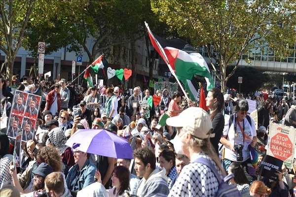A pro-Palestine rally in Australia