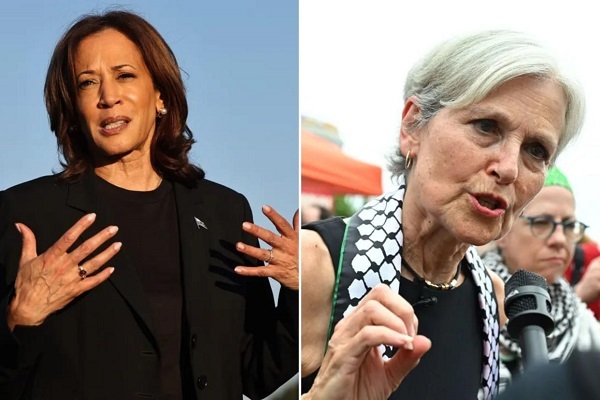 Kamala Harris and Jill Stein