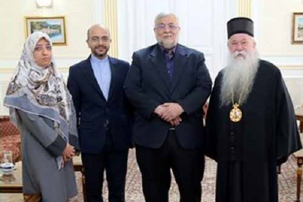 Iran’s Ambassador to Bosnia Abuzar Ebrahimi Torkaman and Cultural Attaché Mohammad Hossein Ansari visit the Dabar-Bosnia Orthodox Church