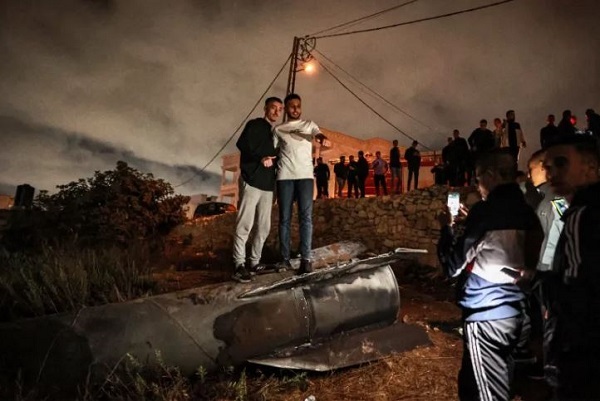 Videos: Palestinians Celebrate as Iranian Missiles Hit Occupied Territories