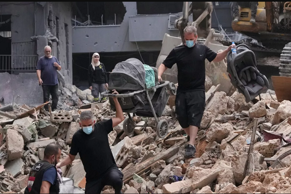 Destruction resulting from Israeli attacks on Gaza