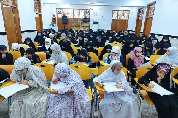 Participants in a course on interpretation of the Holy Quran in Karbala, Iraq.