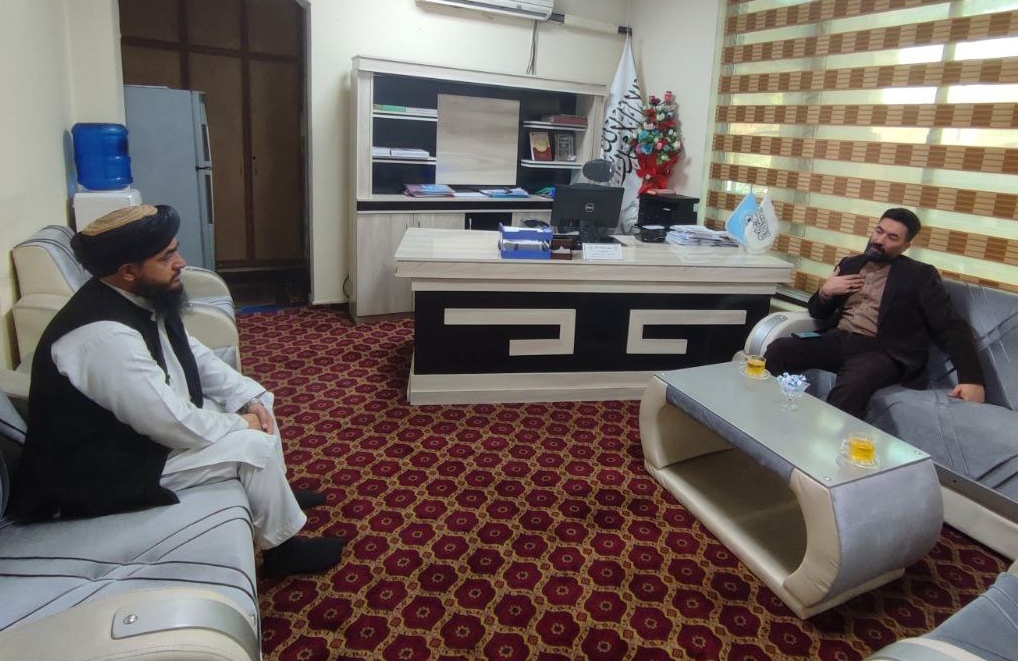 Iranian Cultural Attaché in Afghanistan Seyed Ruhollah Hosseini met with Mawlawi Abdul Ahad Abed, the head of the policy-making and planning department at the Taliban’s Hajj and Awqaf ministry.