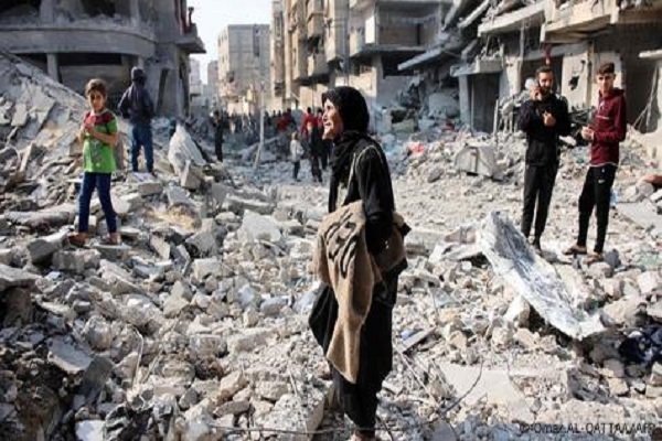 Destruction resulting from Israeli attacks on Gaza