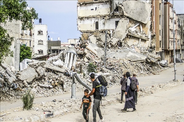 Destruction as a result of Israeli attacks on Gaza
