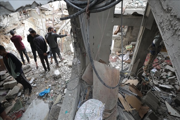 Destruction caused by Israeli airstrikes in Gaza
