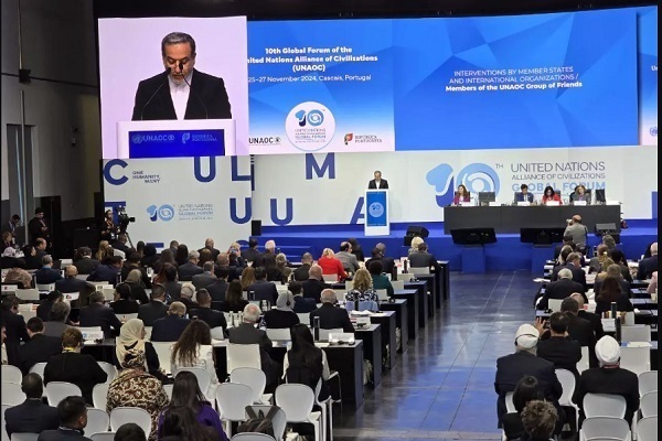Iranian Foreign Minister Abbas Araghchi addressed the 10th UNAOC Global Forum in Cascais, Portugal, on Tuesday, November 27, 2024.