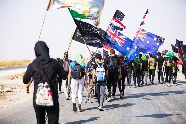 Pilgrims from different countries participate in the annual Arbaeen pilgrimage in Iraq