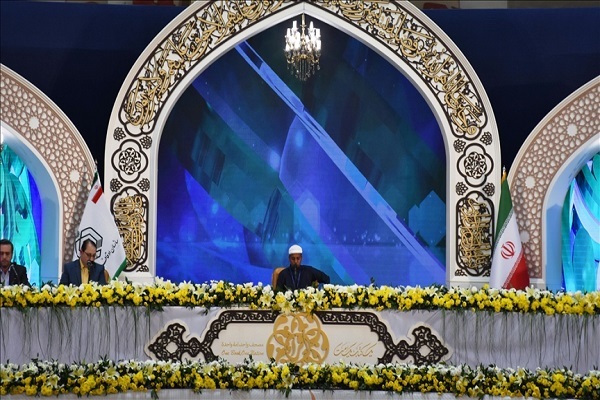 A contender in Iran's International Holy Quran Competition