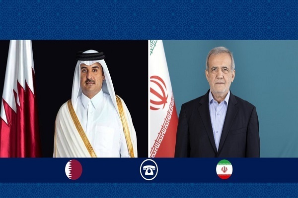 Iranian President Masoud Pezeshkian and Emir of Qatar Sheikh Tamim bin Hamad Al Thani held phone talks on December 2, 2024.