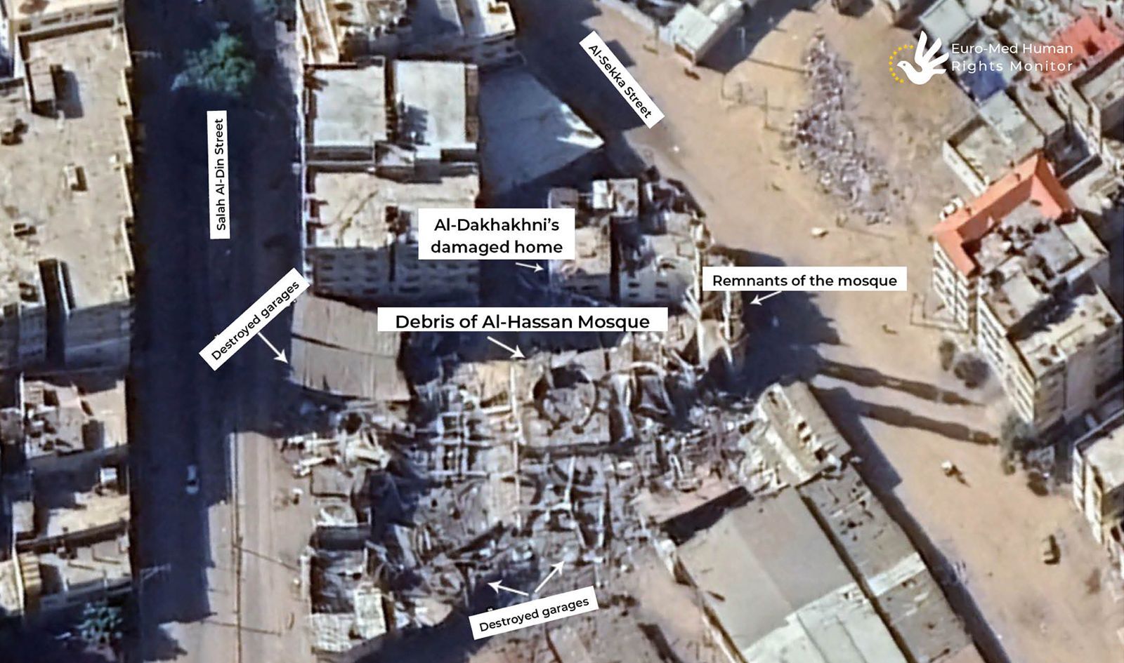 Rights Group: Gaza Mosque Bombed by Israel Had No Military Presence