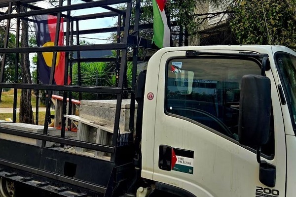 Truck Displaying Palestinian Flags Set Ablaze in Melbourne