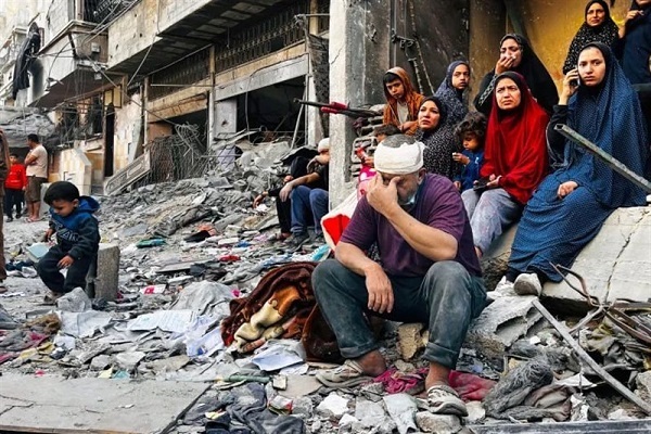 Destruction as a result of Israeli attacks on Gaza