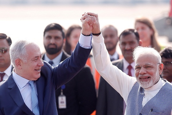 Indian and Israeli prime ministers, Narendra Modi and Benjamin Netanyahu
